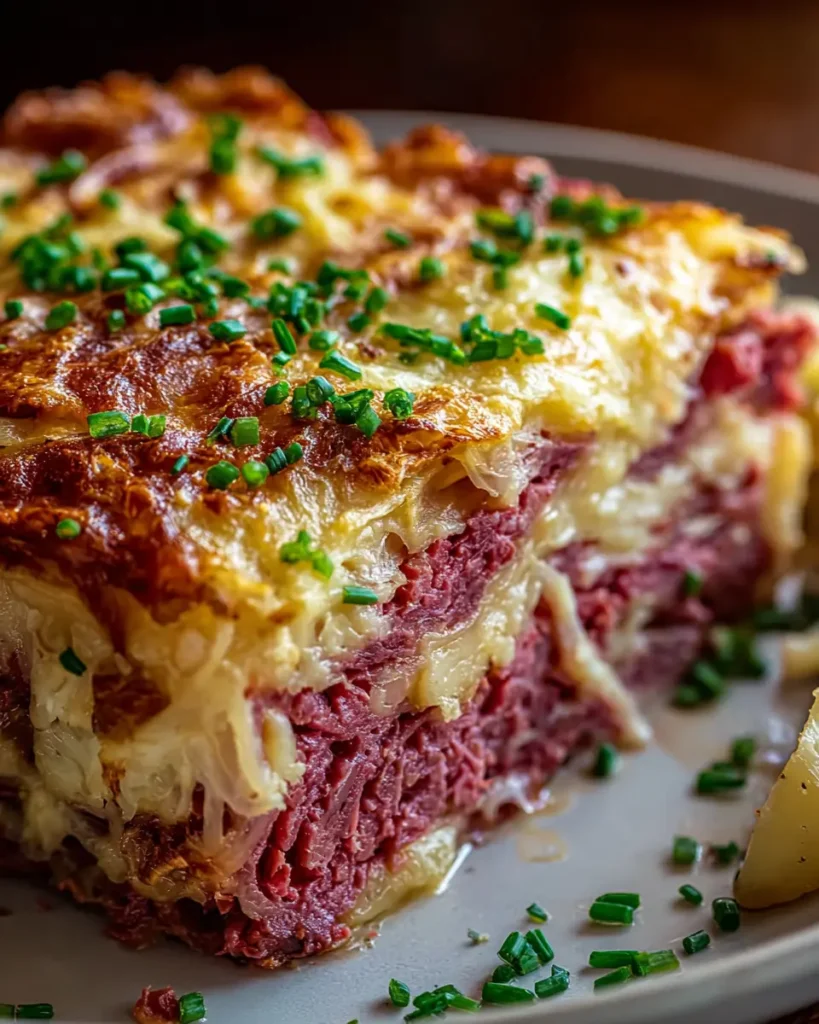Classic Reuben Bake with Corned Beef