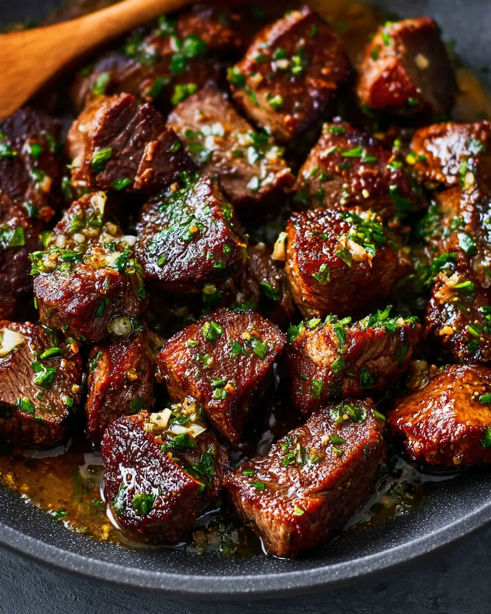Garlic Butter Steak Bites Plate