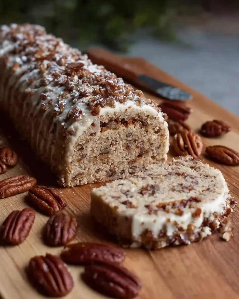 Nana’s 3 Ingredient Pecan Log
