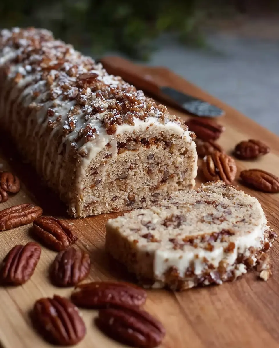 Nana’s 3 Ingredient Pecan Log