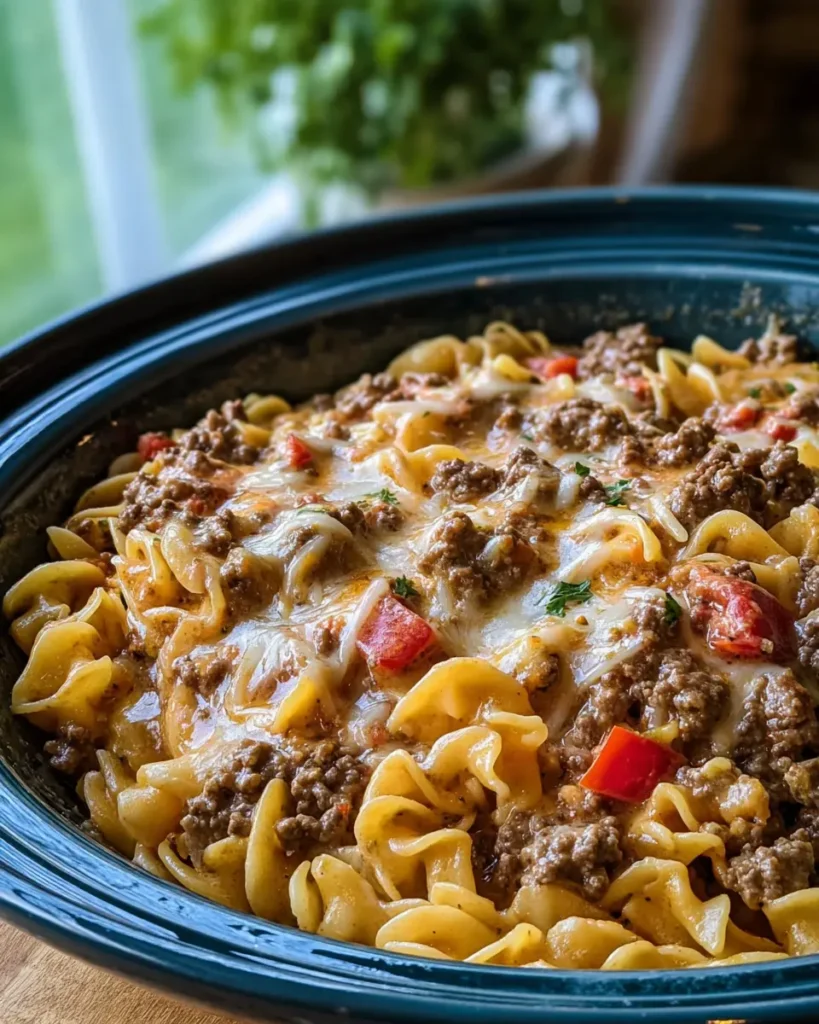 Creamy Pepper Jack Taco Beef & Noodles