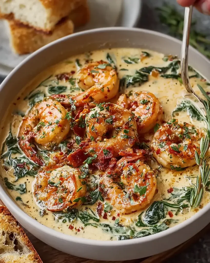Creamy Tuscan Shrimp Bowl