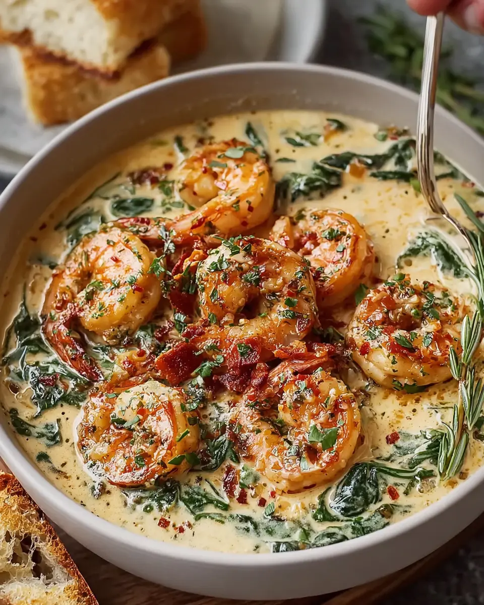 Creamy Tuscan Shrimp Bowl