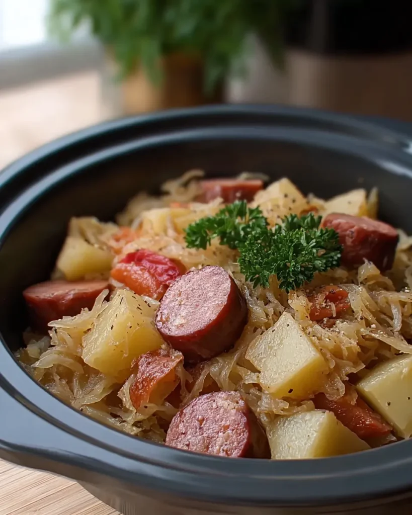 Polish Sausage Sauerkraut And Potatoes Crockpot