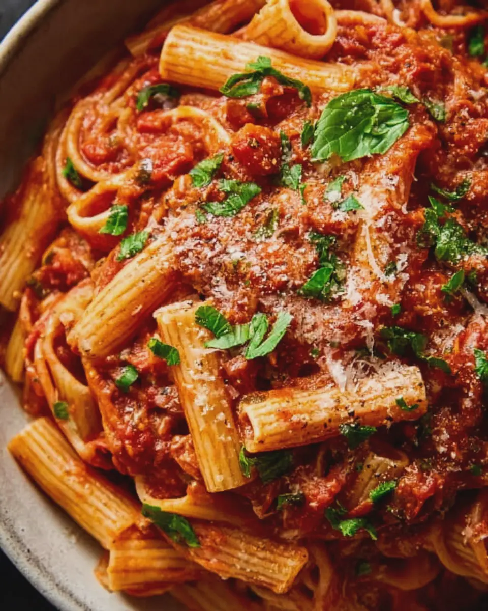 Red Sauce Pasta Recipe
