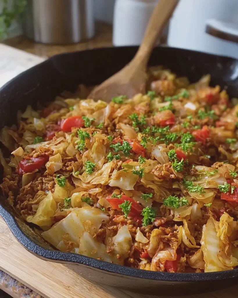 Easy Healthy One Pot Filthy Dirty Cabbage
