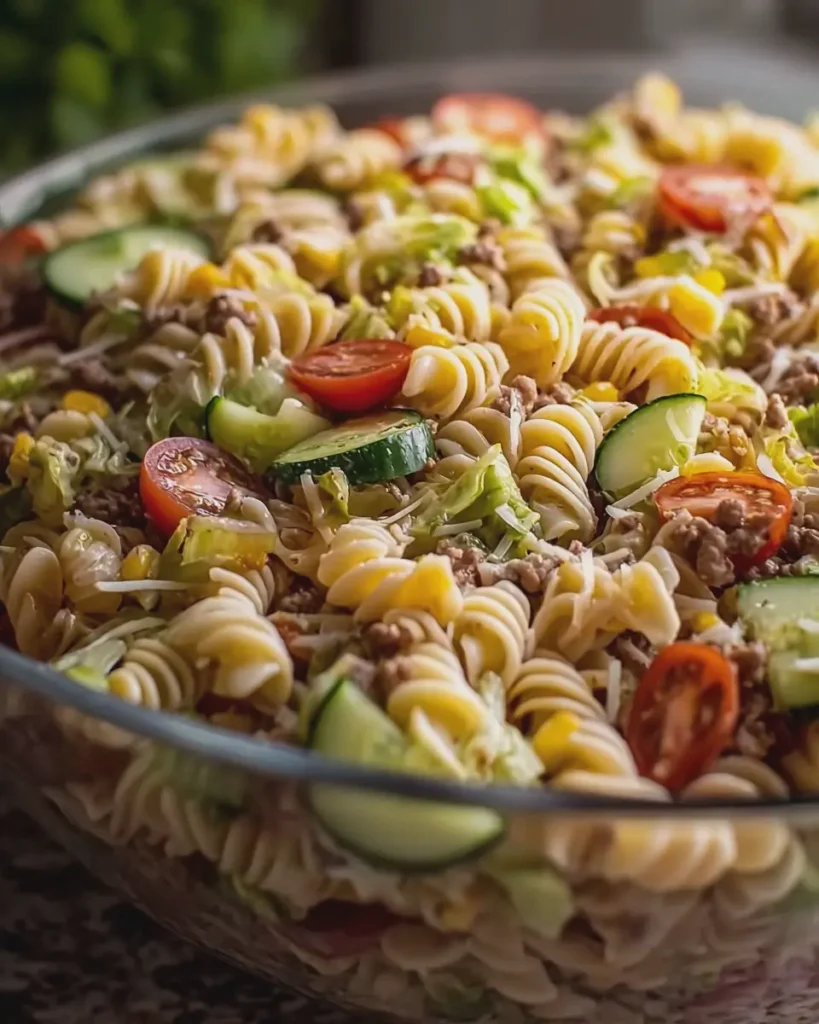 Big Mac Pasta Salad