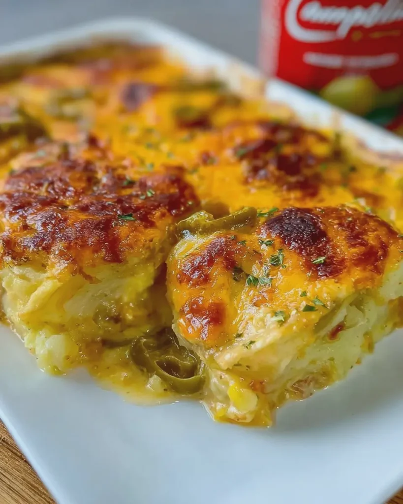 Green Chile Baked Potato Casserole