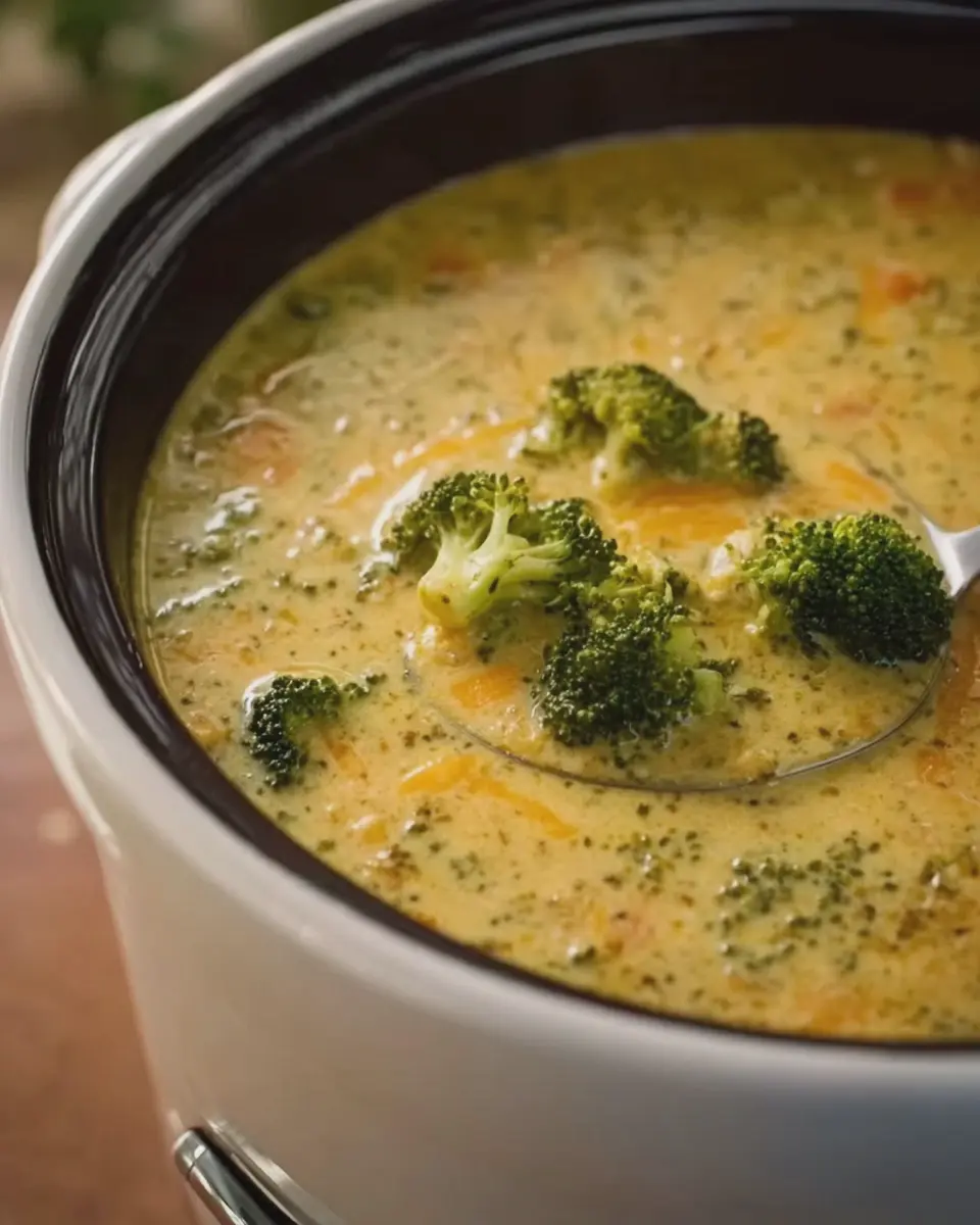 Crock Pot Copycat Panera Bread Broccoli Cheddar Soup