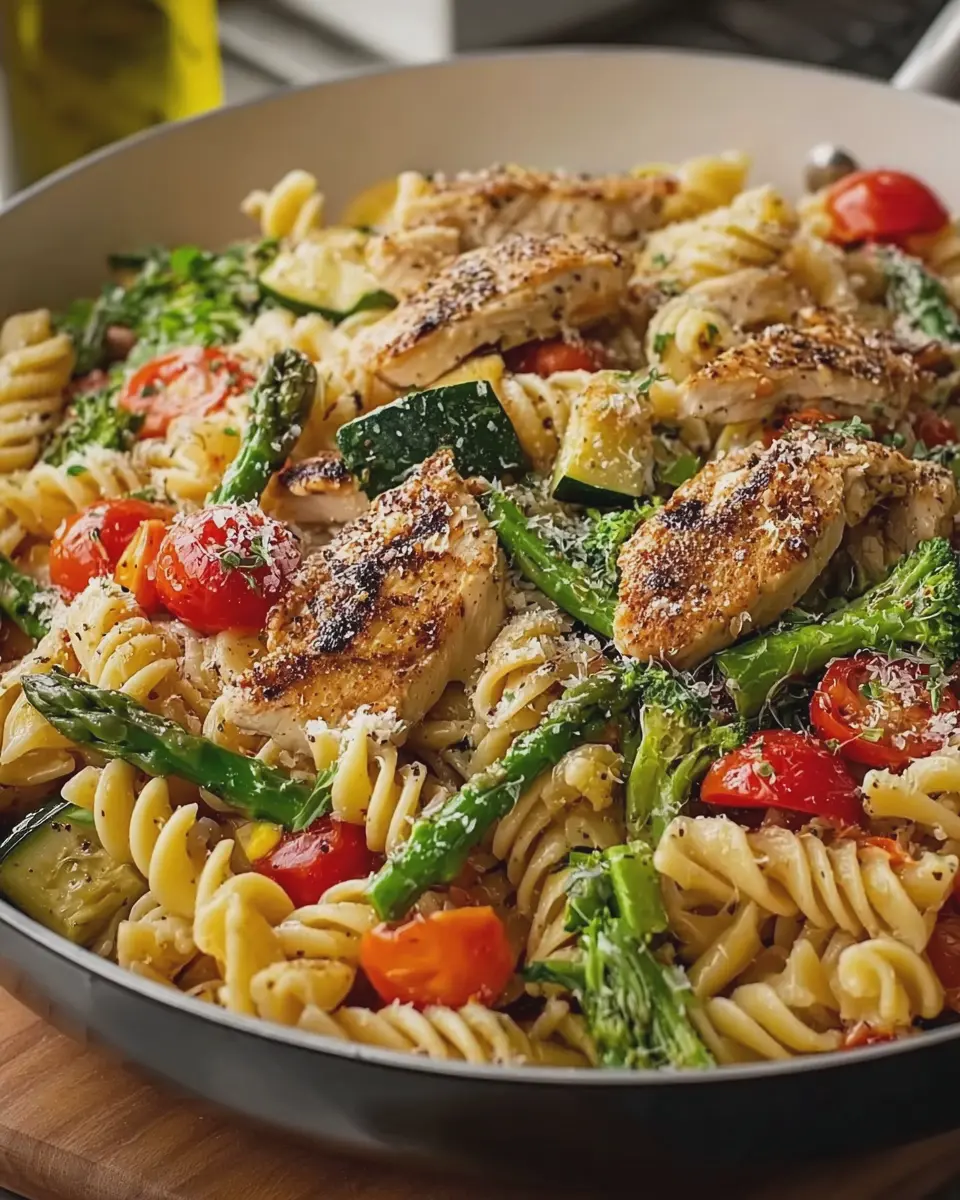 Easy Chicken Pasta Primavera