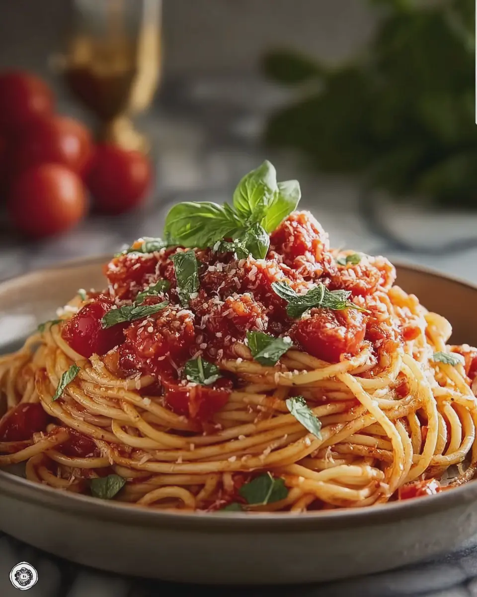 Spaghetti with Fresh Pasta Sauce