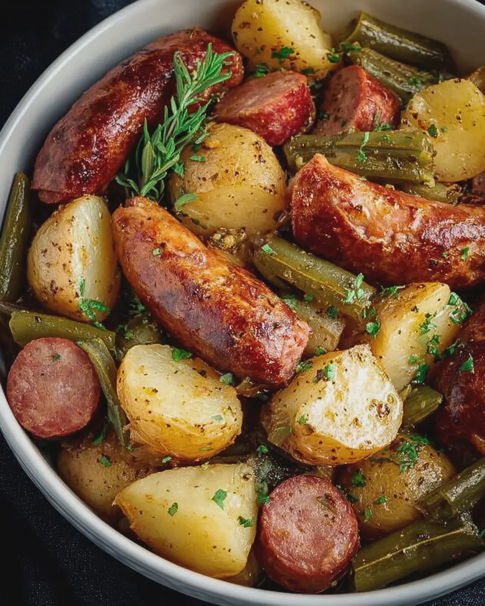 Crockpot Sausage and Potatoes