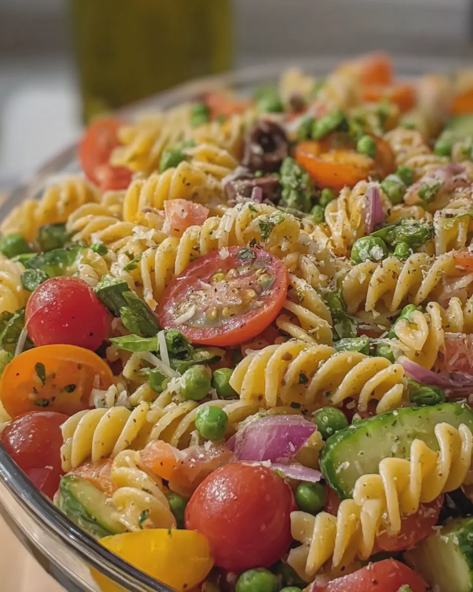 Easy Pasta Salad with Fresh Veggies