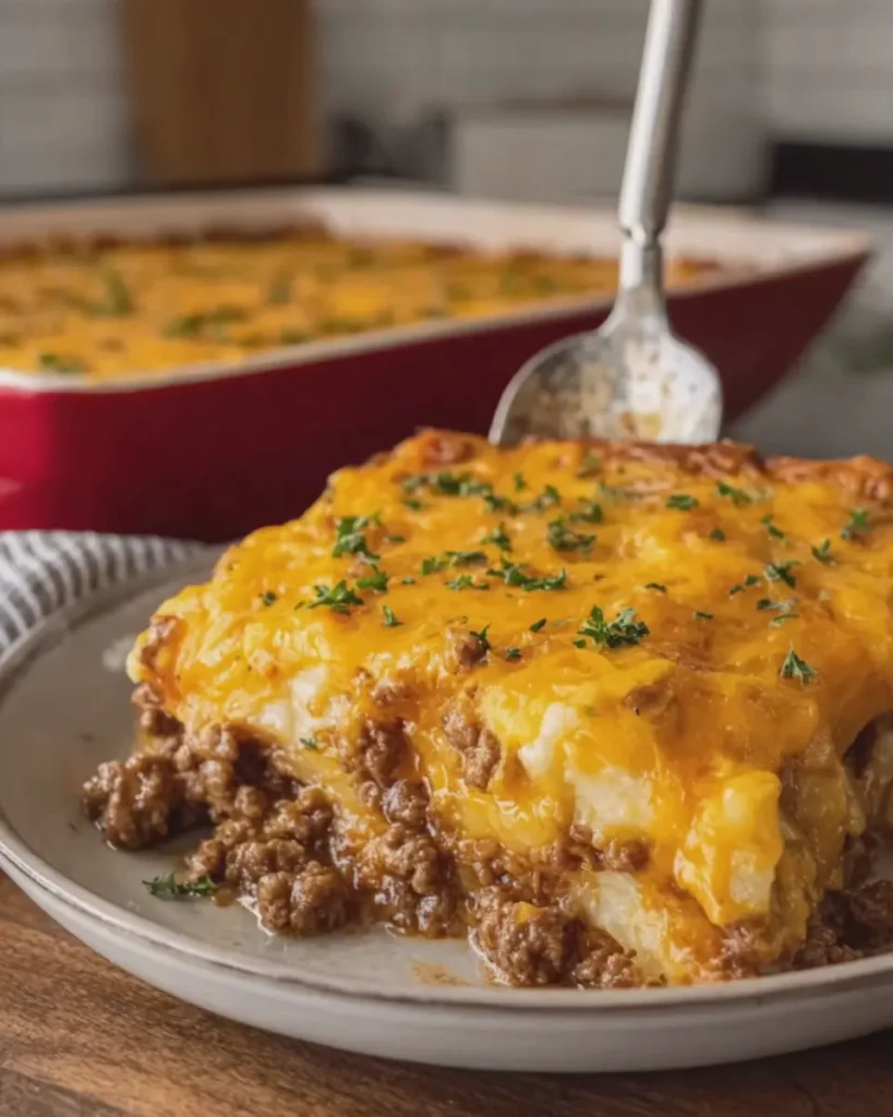 Cheesy Beef and Potato Casserole