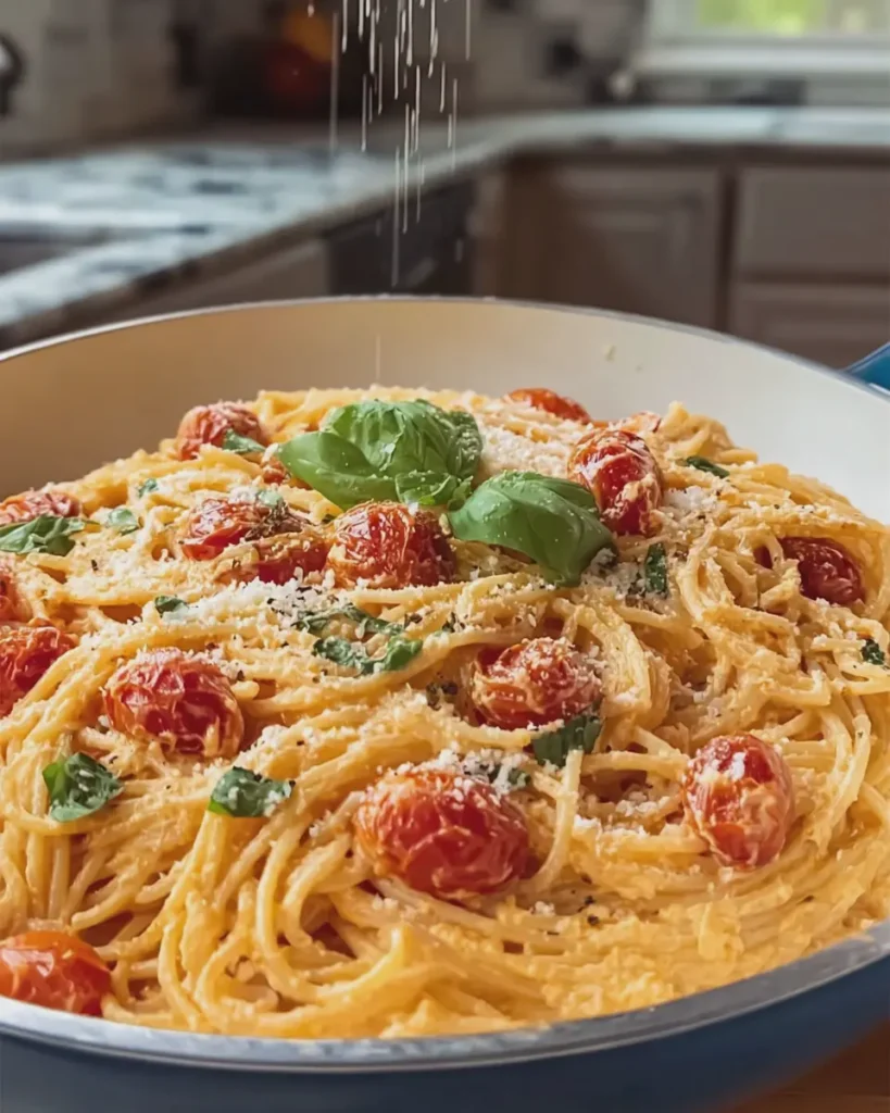 Creamy Ricotta Tomato Spaghetti