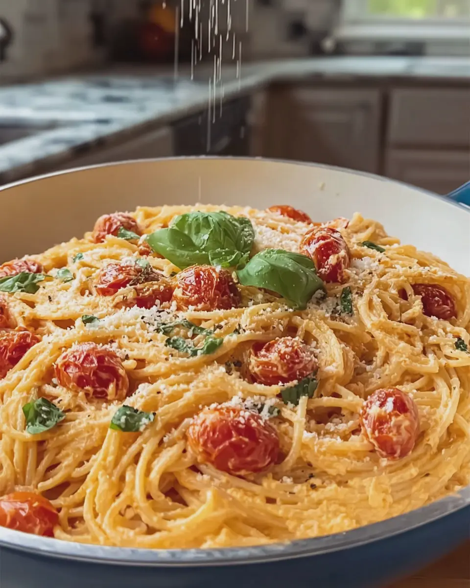 Creamy Ricotta Tomato Spaghetti