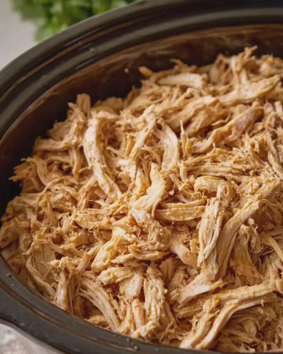 Easy CrockPot Shredded Chicken