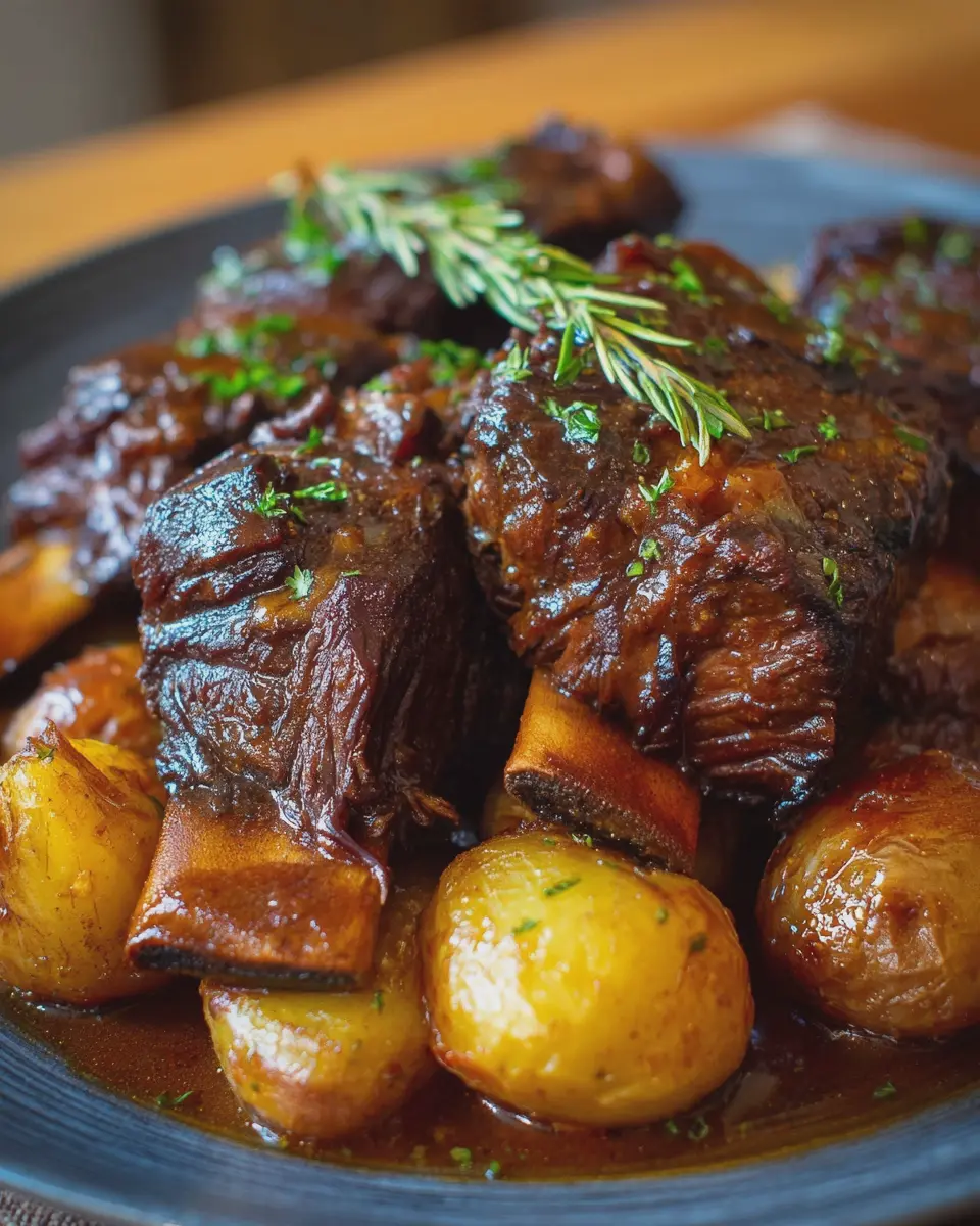 Slow Cooker Country Style Beef Ribs and Potatoes