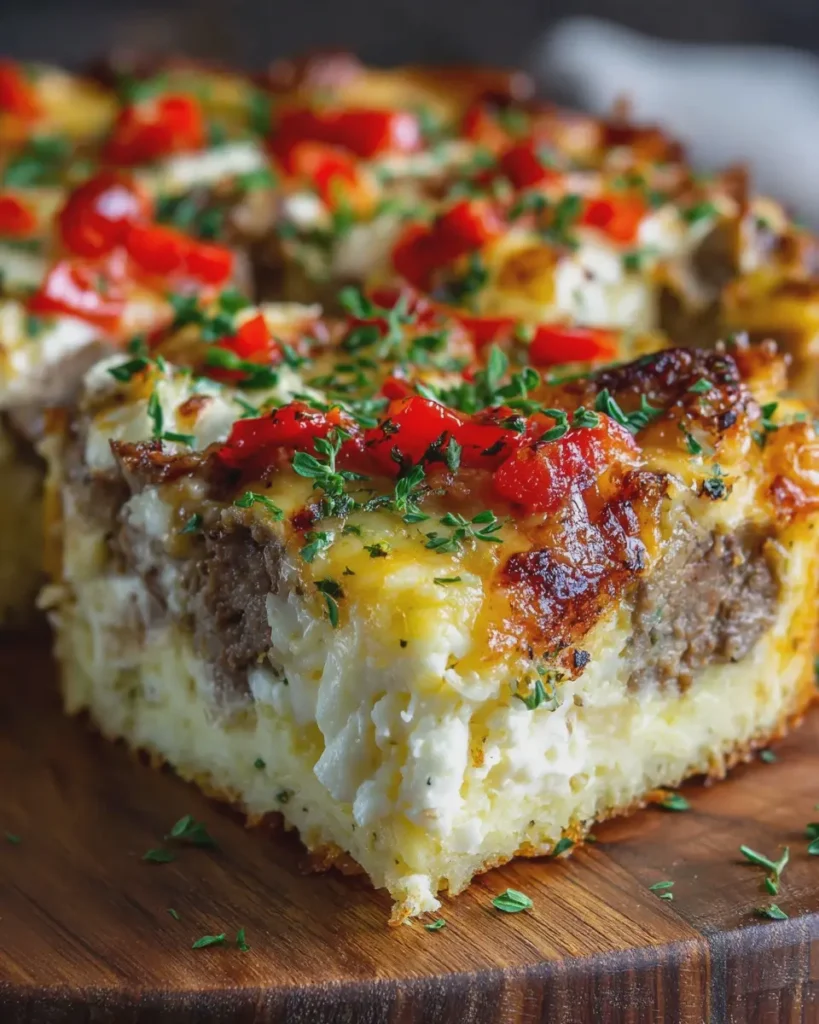 Cheesy Philly Cheesesteak Cottage Cheese Bake