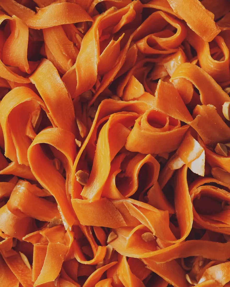 Peanut Butter Carrot Ribbon Salad