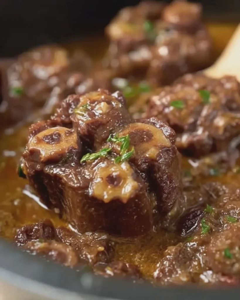 3-Ingredient Slow Cooker Beef Oxtails