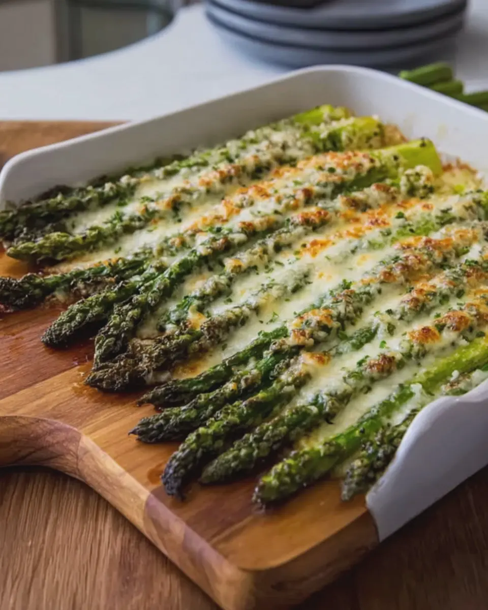 Cheesy Baked Asparagus Goodness