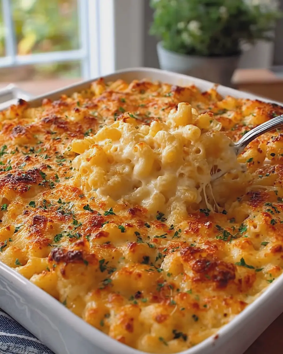 Creamy Three Cheese Macaroni and Cheese