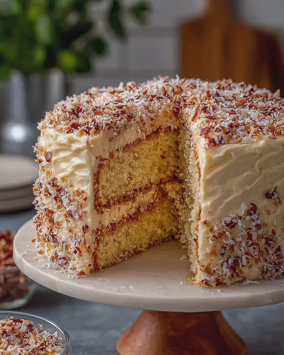 White German Chocolate Cake