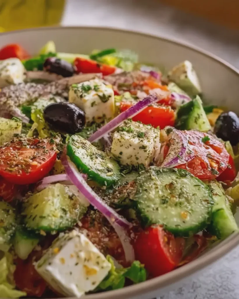Light and Fresh Mediterranean Salad