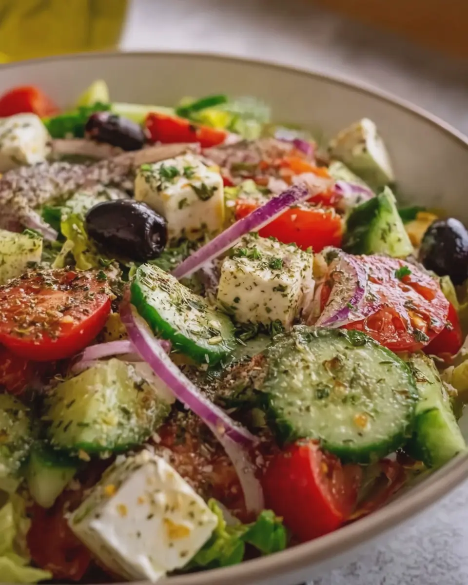 Light and Fresh Mediterranean Salad