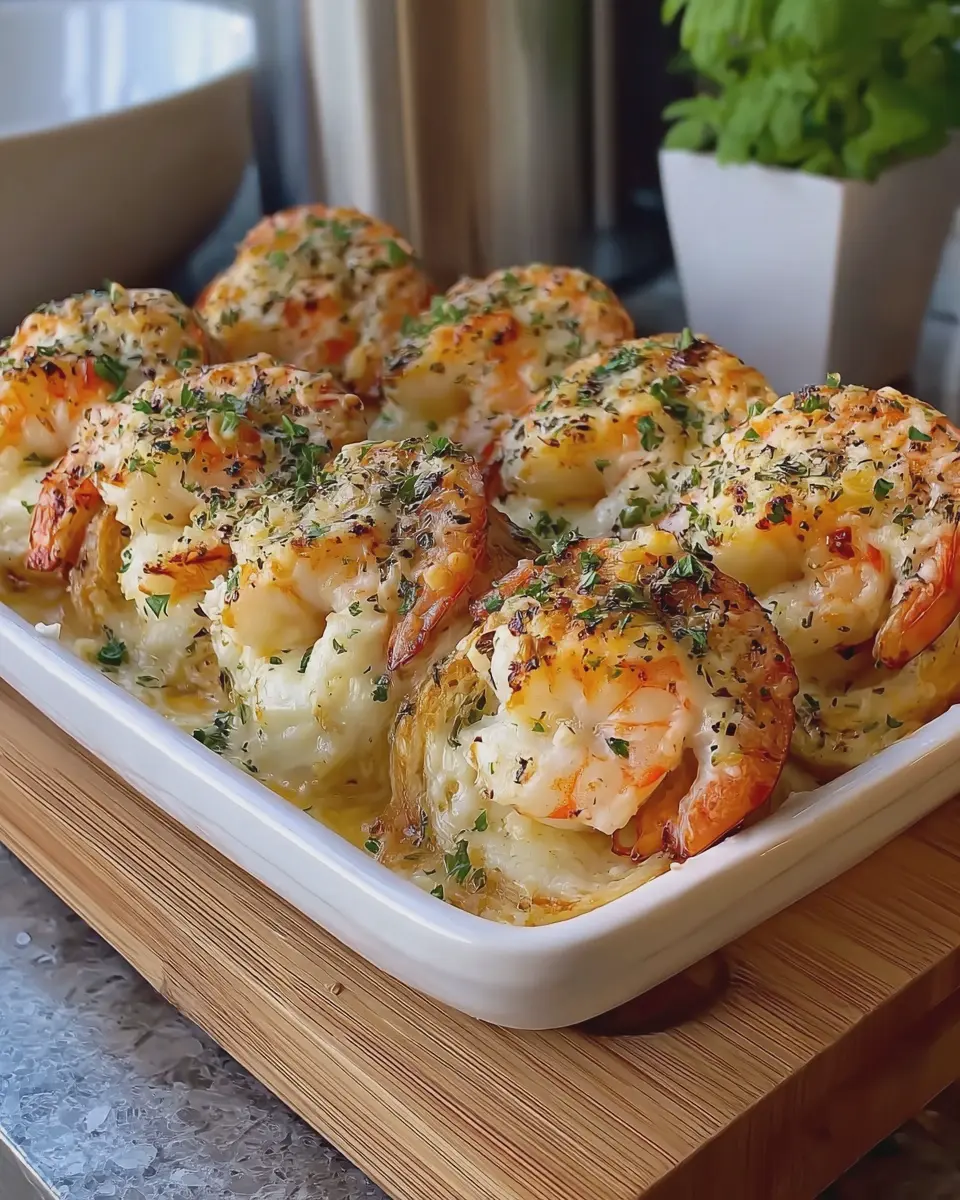 Garlic Parmesan Shrimp Roll Ups