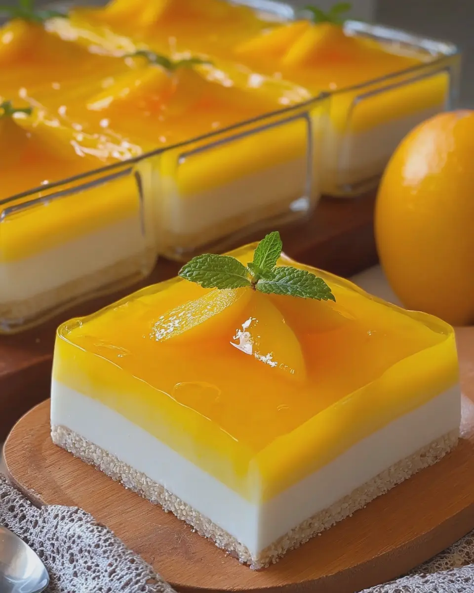 Delightful Creamy Mango Jelly Dessert for Sweet Moments
