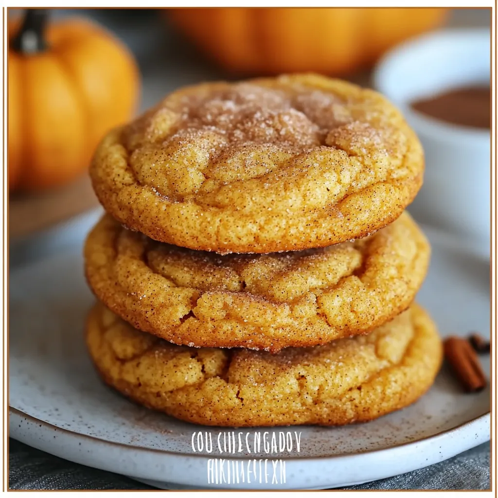 Pumpkin cookies, cinnamon-sugar cookies, fall snickerdoodles