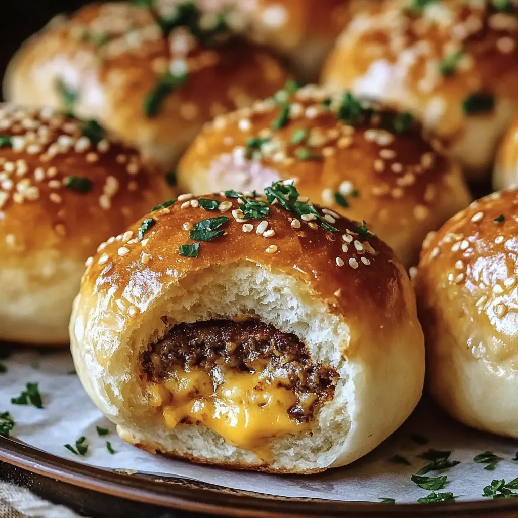 Cheesy Cheeseburger Bombs