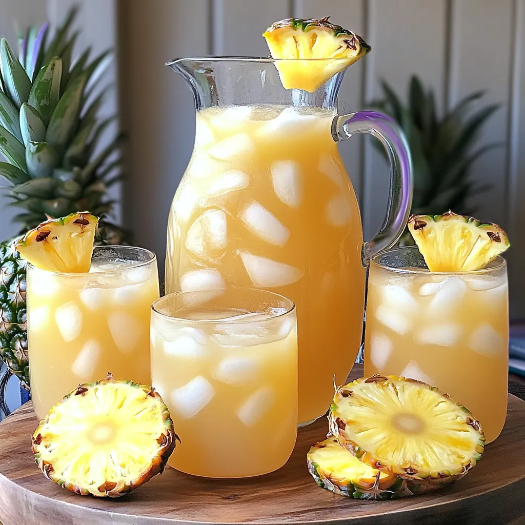 Tropical Pineapple Lemonade Punch