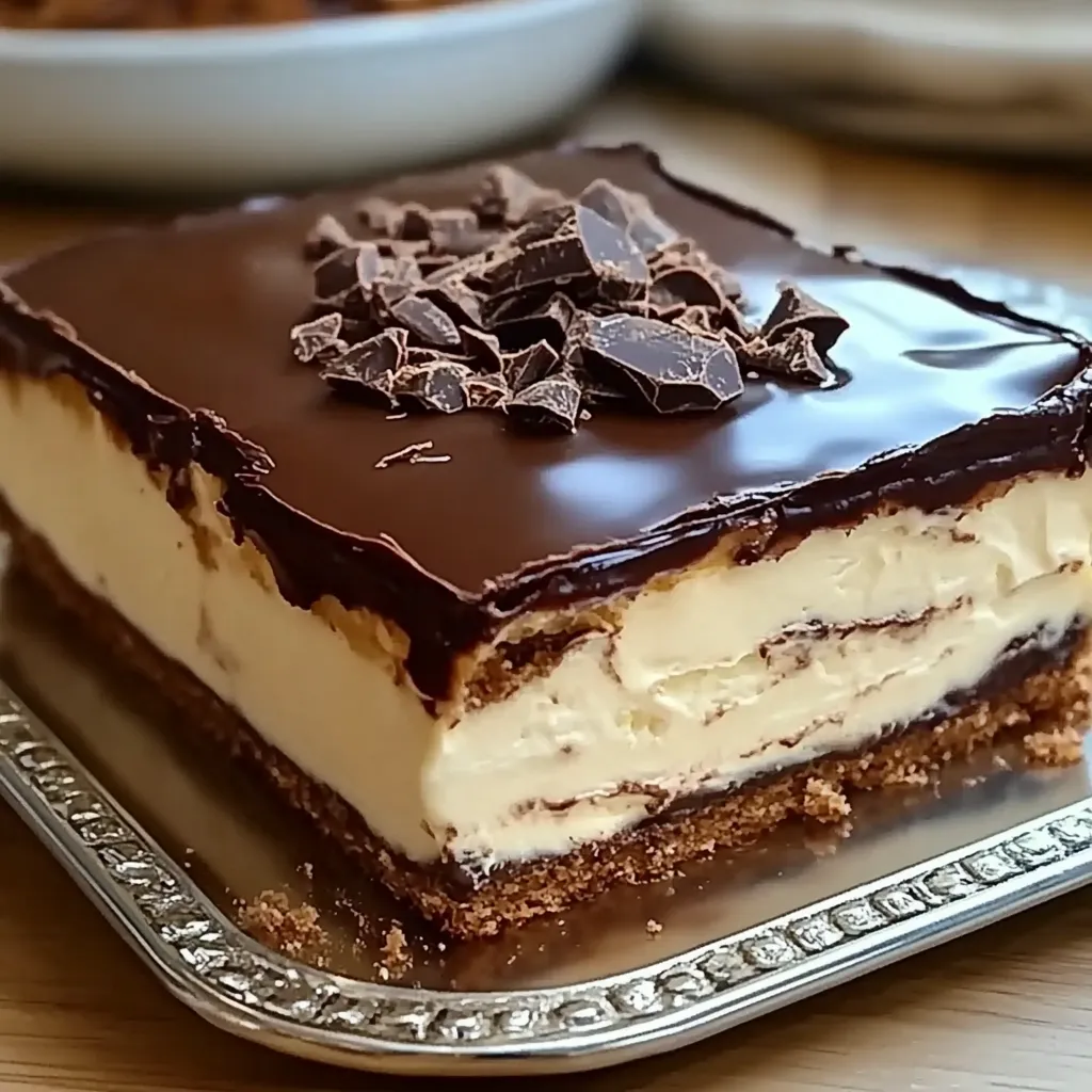 Easy chocolate éclair cake
