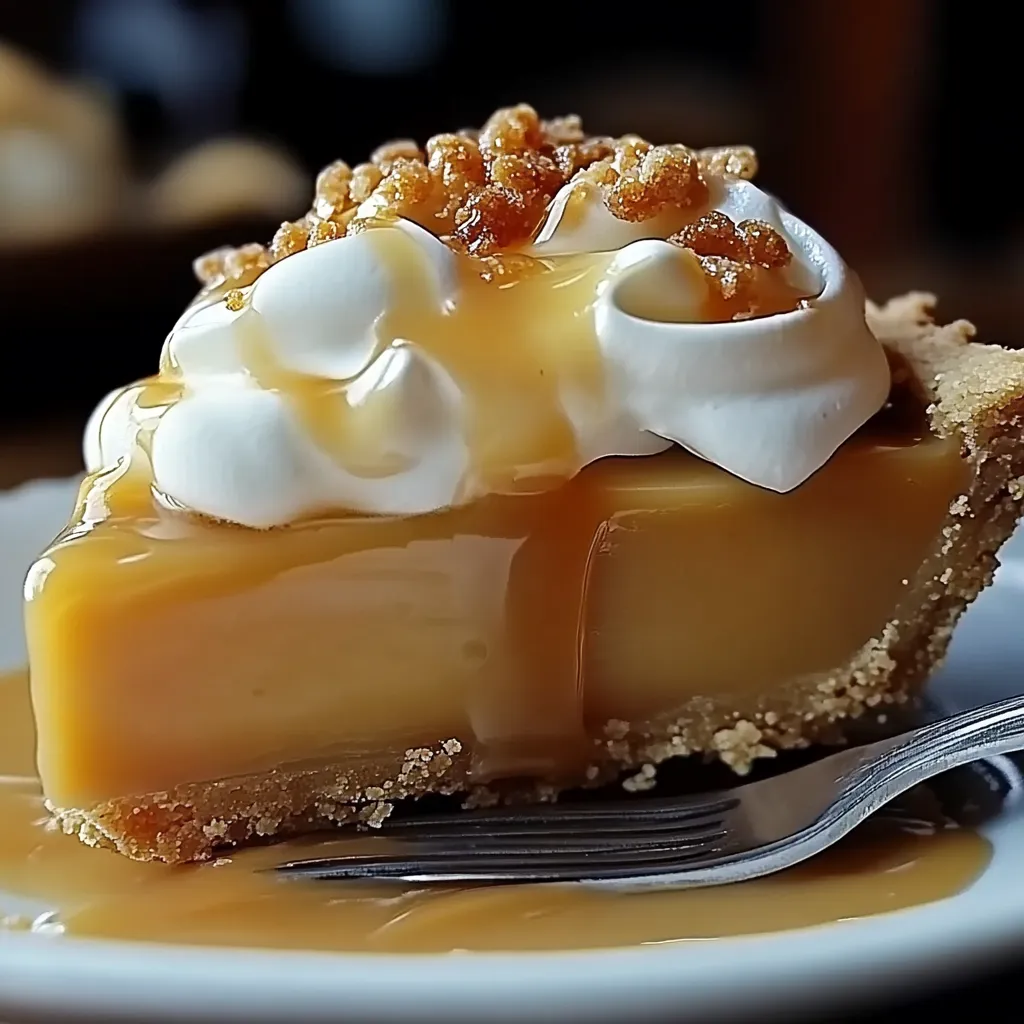 Butterscotch Custard Pie