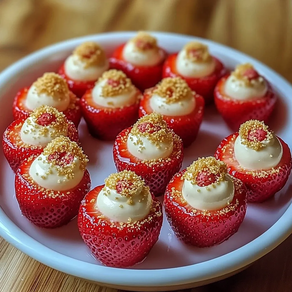 Strawberry cheesecake bites
