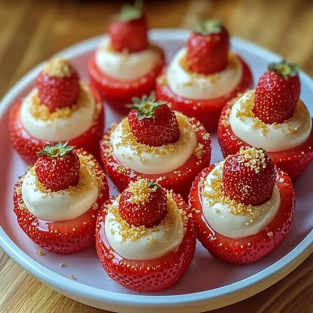 No-bake cheesecake strawberries
