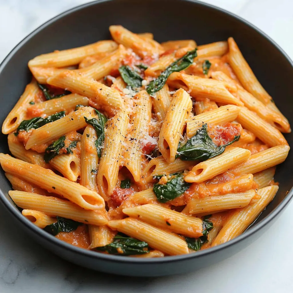 Creamy Spinach Pasta Recipe