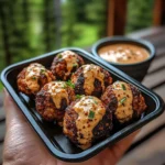 Korean BBQ Meatballs with Spicy Mayo Dip