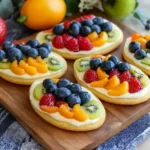 Easter Egg Fruit Pizzas