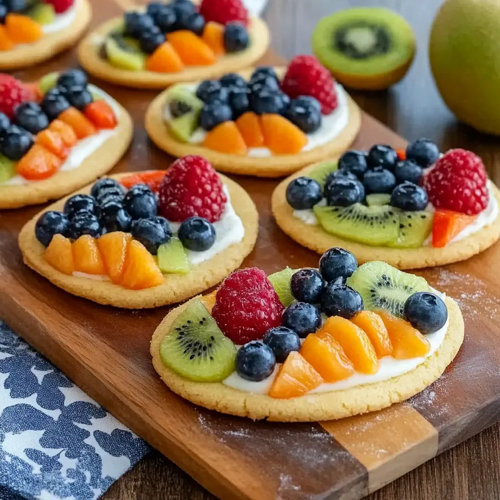 Colorful fruit cookies