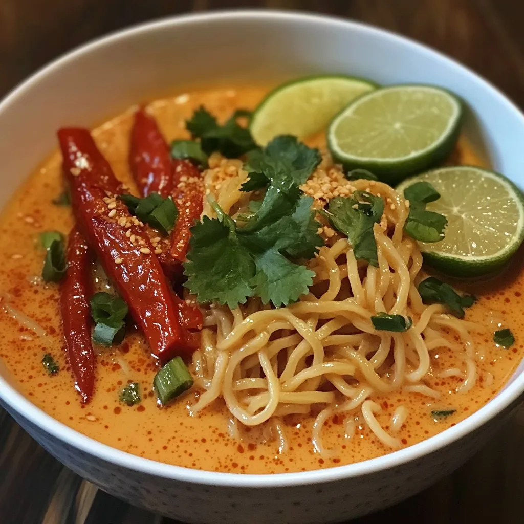 Thai curry ramen