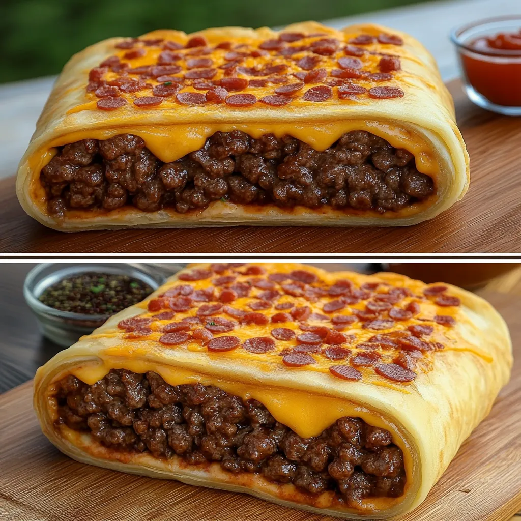 Garlic butter beef rolls
