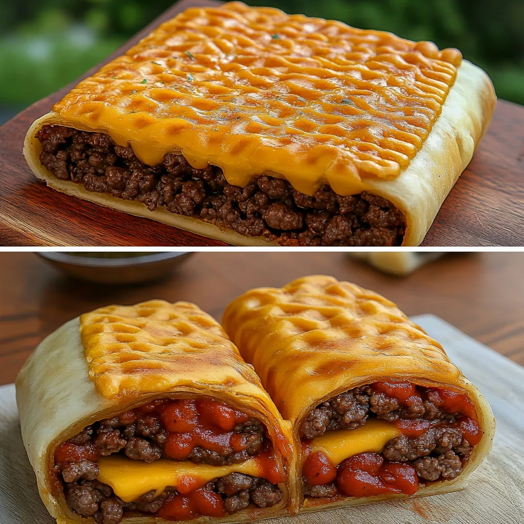 Cheeseburger crescent rollups