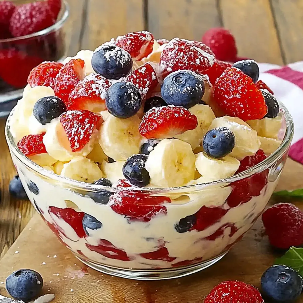 Red white blue dessert