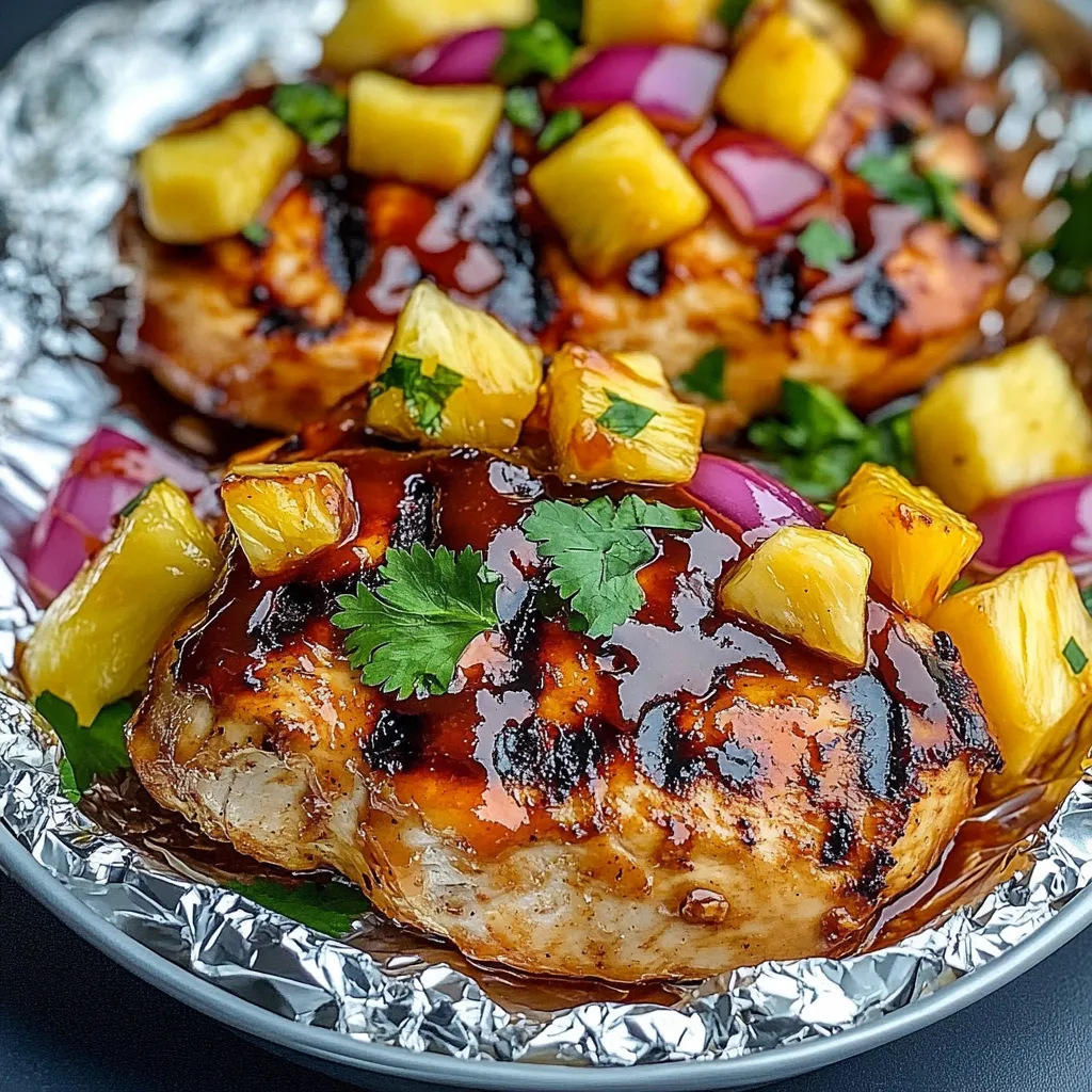 BBQ chicken foil packets