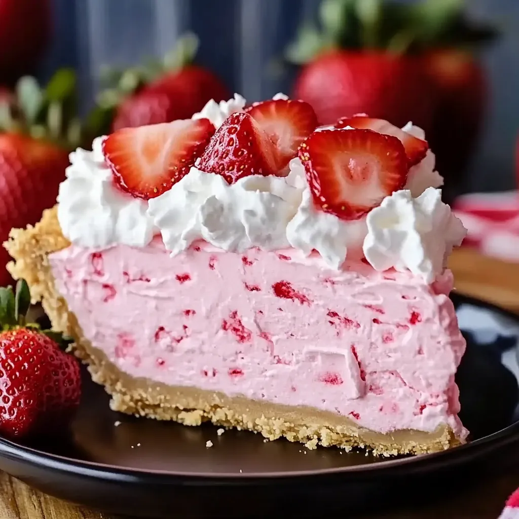 No-bake strawberry pie