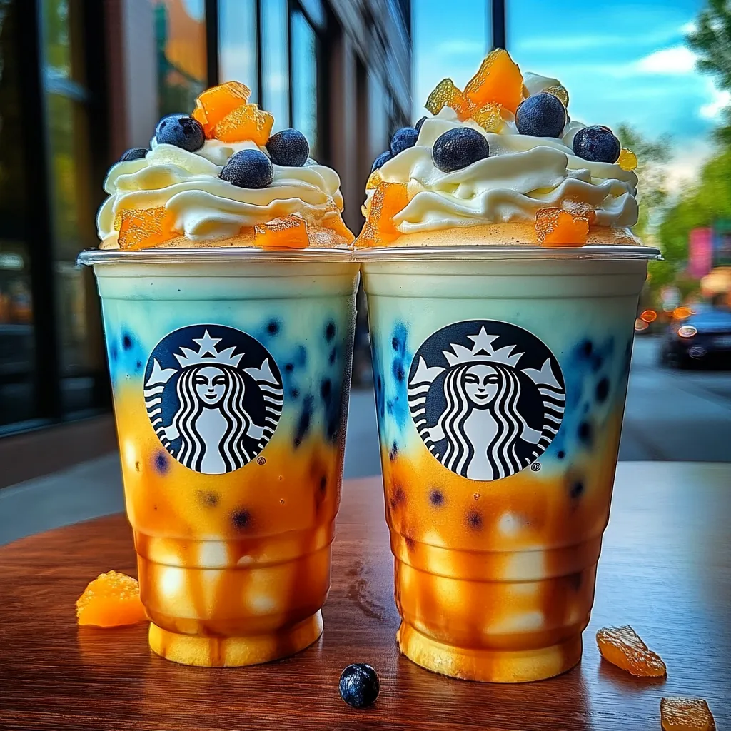 blue raspberry smoothie drink
